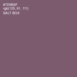 #7D5B6F - Salt Box Color Image